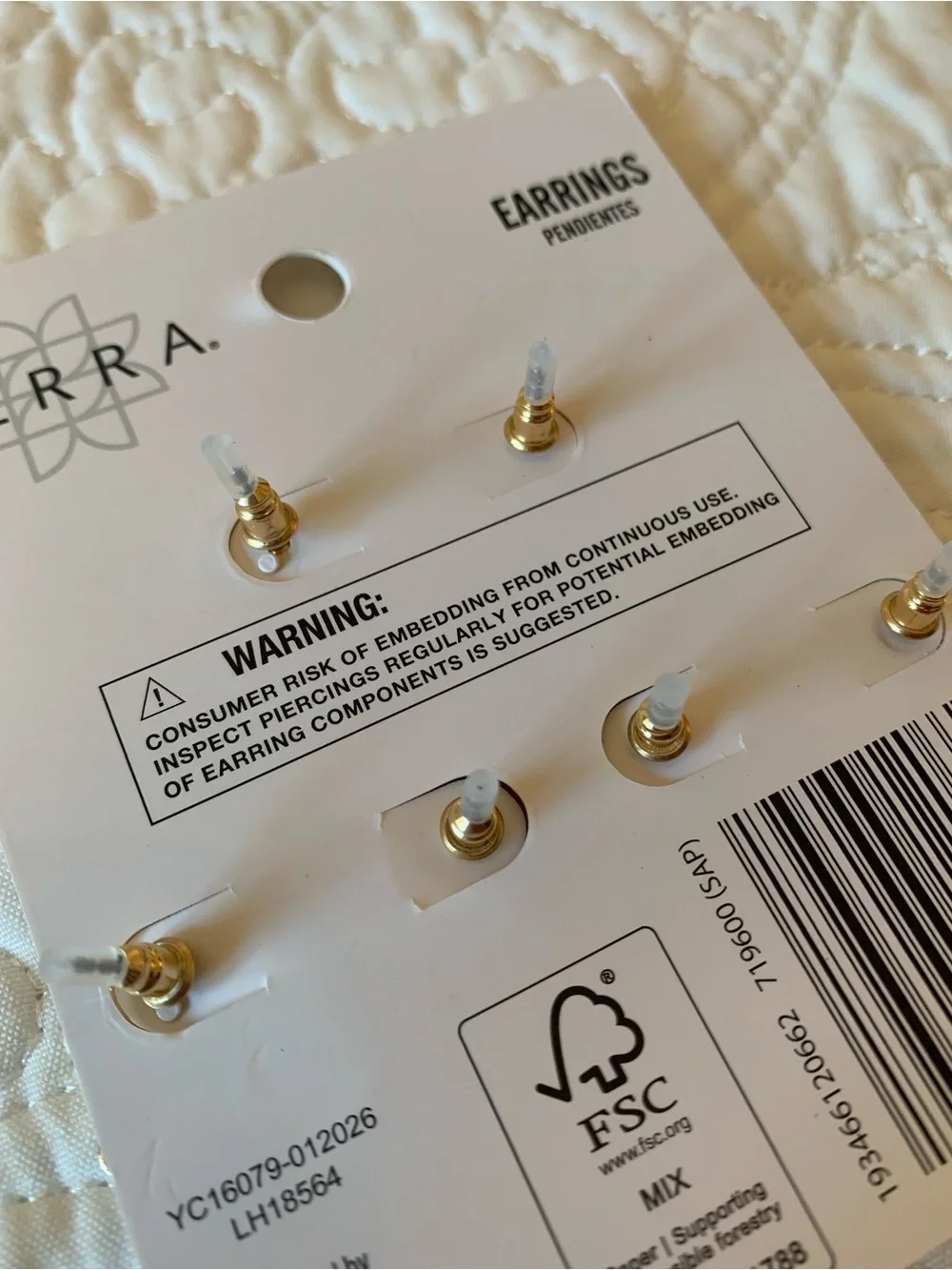 Serra Floral, Cherry & Lemonade Earring Set - White, Red, Yellow NWT
